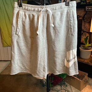 Nike Men's Fleece Gray Shorts SZ L